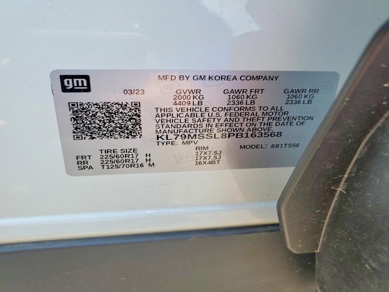 Aukcja sprzedaży 2023 Chevrolet Trailblazer, vin: KL79MSSL8PB163568, numer aukcji: 55110186