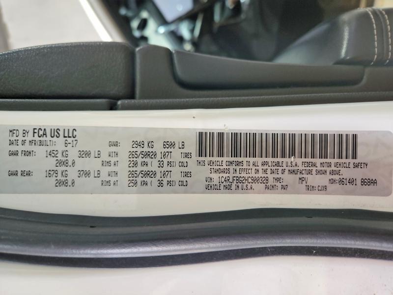 Продажа на аукционе авто 2017 Jeep Grand Cherokee, vin: 1C4RJFBG2HC900328, номер лота: 52615986