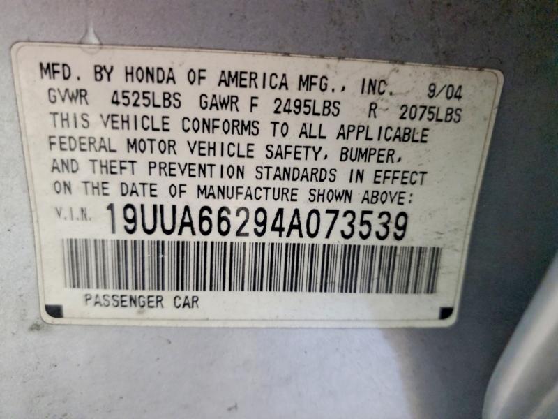 Продажа на аукционе авто 2004 Acura Tl, vin: 19UUA66294A073539, номер лота: 53617906