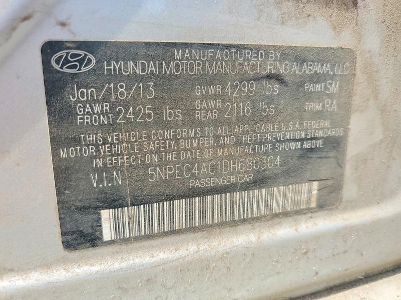 Aukcja sprzedaży 2013 Hyundai Sonata, vin: 5NPEC4AC1DH680304, numer aukcji: 53053206