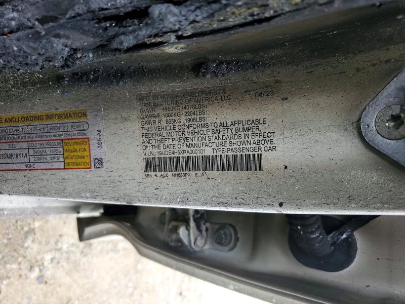 2024 Acura Integra მანქანა იყიდება აუქციონზე, vin: 19UDE4H6XRA000101, აუქციონის ნომერი: 54423966