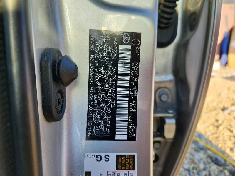 53041446 :رقم المزاد ، JTDEPMAE0MJ138740 vin ، 2021 Toyota Corolla مزاد بيع