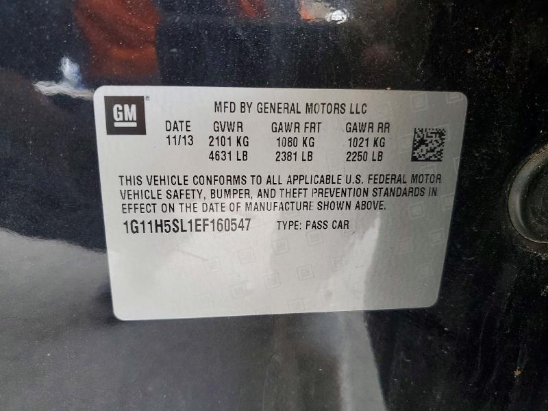 Продажа на аукционе авто 2014 Chevrolet Malibu  Lt, vin: 1G11H5SL1EF160547, номер лота: 52519826