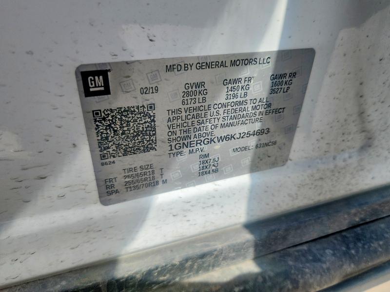 Продажа на аукционе авто 2019 Chevrolet Traverse, vin: 1GNERGKW6KJ254693, номер лота: 52552846