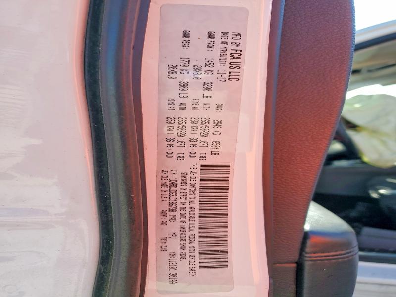 53918556 :رقم المزاد ، 1C4RDJDG3JC186738 vin ، 2018 Dodge Durango مزاد بيع