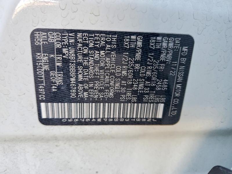 Продаж на аукціоні авто 2023 Nissan Rogue Sv Fwd, vin: JN8BT3BB8PW467890, номер лоту: 52851556