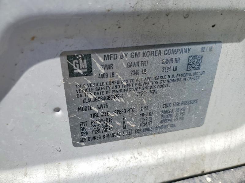 Продажа на аукционе авто 2016 Buick Encore, vin: KL4CJGSB4GB632591, номер лота: 54467036