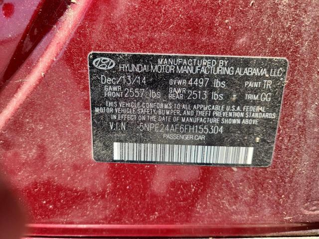 Aukcja sprzedaży 2015 Hyundai Sonata, vin: 5NPE24AF6FH155304, numer aukcji: 52404976