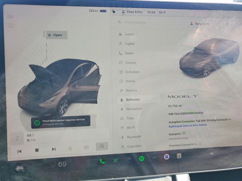 Aukcja sprzedaży 2024 Tesla Model Y, vin: 7SAYGDEDXRF039696, numer aukcji: 52690306