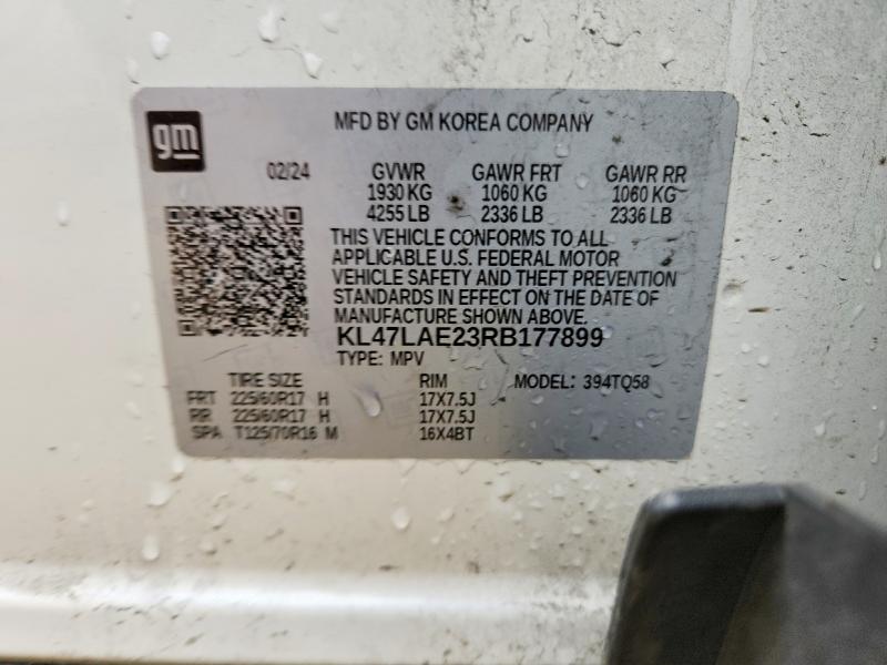 Aukcja sprzedaży 2024 Buick Envista, vin: KL47LAE23RB177899, numer aukcji: 52017556