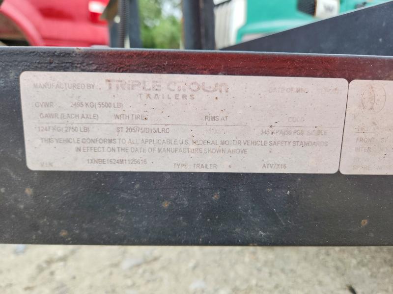 Продаж на аукціоні авто 2021 Triple Crown 16' Atv Ha, vin: 1XNBE1624M1125616, номер лоту: 52838026