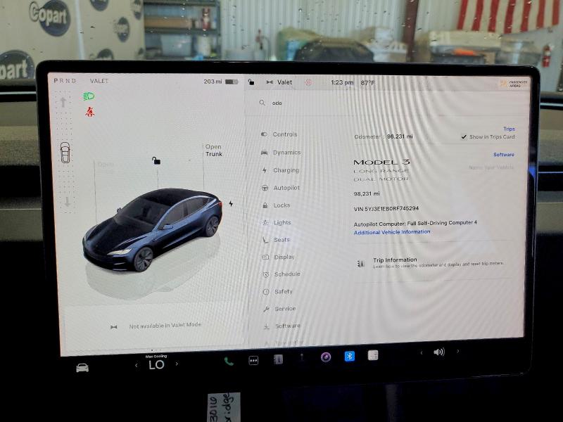 Aukcja sprzedaży 2024 Tesla Model 3, vin: 5YJ3E1EB0RF745294, numer aukcji: 54166966