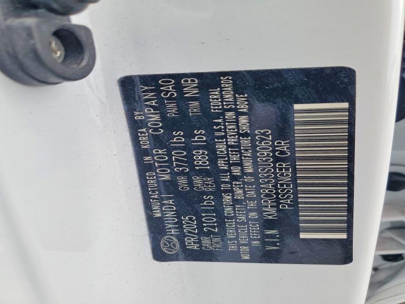 52839246 :رقم المزاد ، KMHRC8A33SU390623 vin ، 2025 Hyundai Venue مزاد بيع