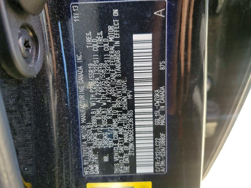 Продажа на аукционе авто 2014 Lexus Rx 350, vin: 2T2BK1BA5EC236165, номер лота: 52209826