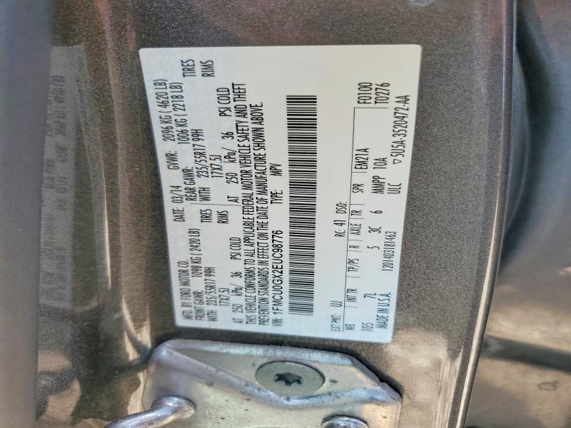 Aukcja sprzedaży 2014 Ford Escape, vin: 1FMCU0GX2EUC98776, numer aukcji: 53580646