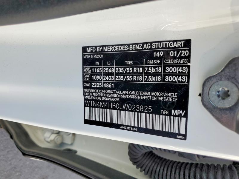 Aukcja sprzedaży 2020 Mercedes-benz Glb, vin: W1N4M4HB0LW023825, numer aukcji: 53599456