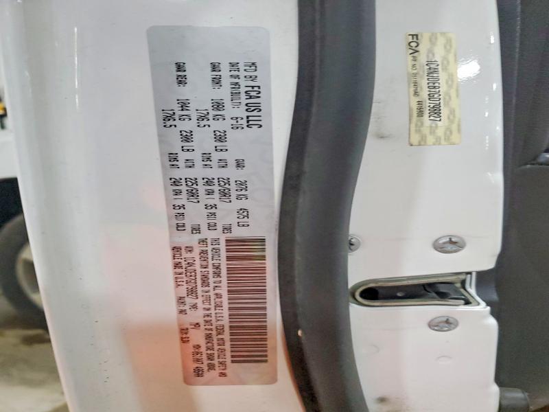 54654876 :رقم المزاد ، 1C4NJDEB7GD798827 vin ، 2016 Jeep Compass مزاد بيع