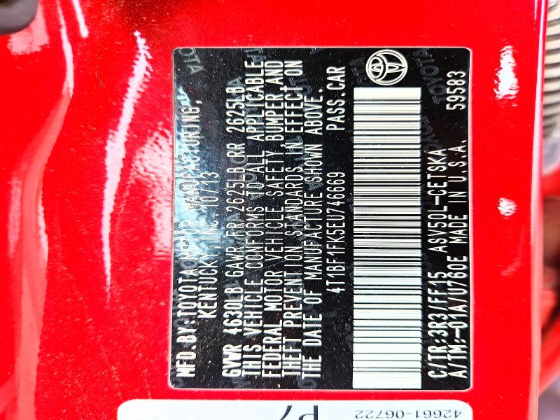 2014 Toyota Camry მანქანა იყიდება აუქციონზე, vin: 4T1BF1FK5EU746669, აუქციონის ნომერი: 54160096
