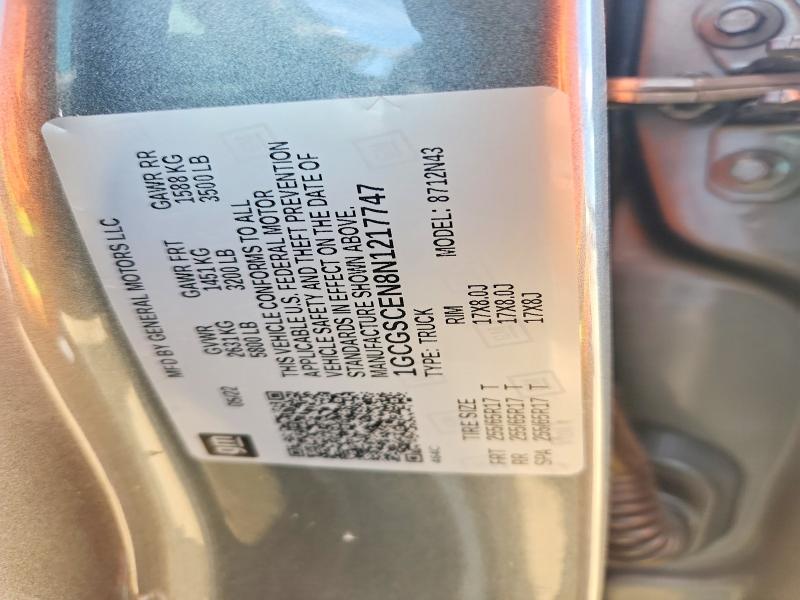 Продажа на аукционе авто 2022 Chevrolet Colorado, vin: 1GCGSCEN8N1217747, номер лота: 54236386