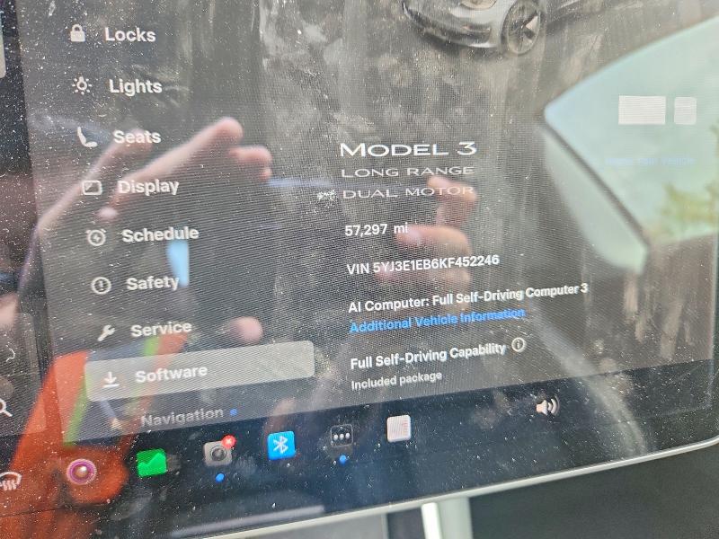Продаж на аукціоні авто 2019 Tesla Model 3, vin: 5YJ3E1EB6KF452246, номер лоту: 53241826