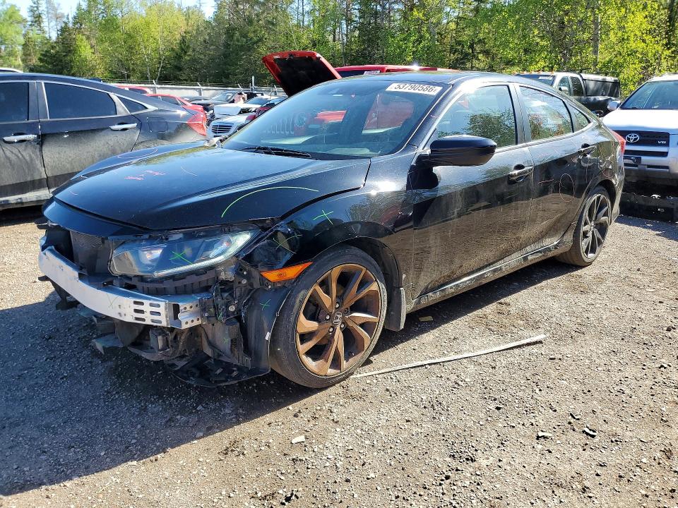 Auction sale of the 2019 Honda Civic, vin: 2HGFC2F80KH029816, lot number: 53790586