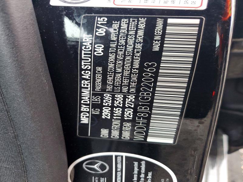 Продажа на аукционе авто 2016 Mercedes-benz E, vin: WDDHF8JB1GB220963, номер лота: 54733386