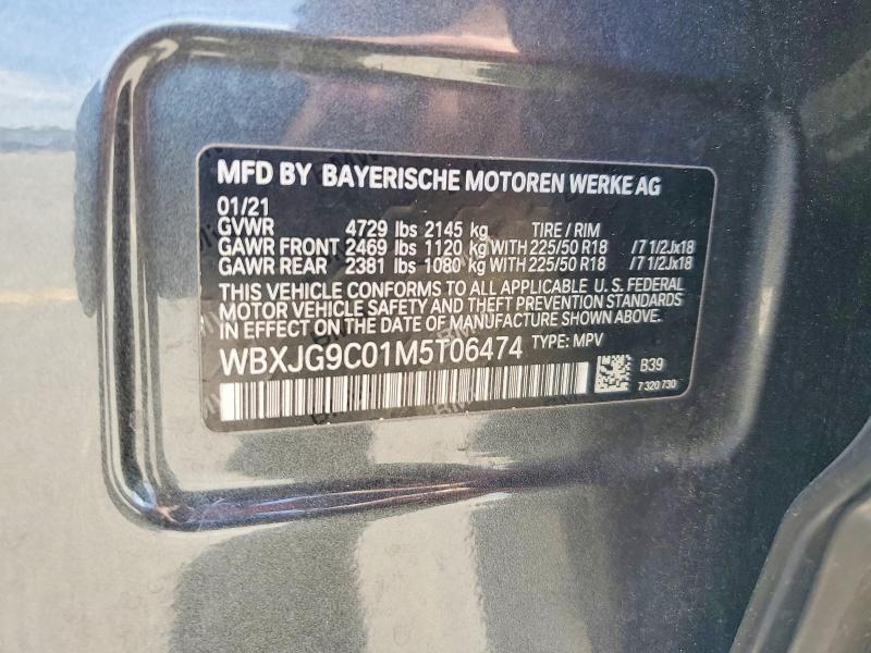 Продаж на аукціоні авто 2021 Bmw X1, vin: WBXJG9C01M5T06474, номер лоту: 52360226