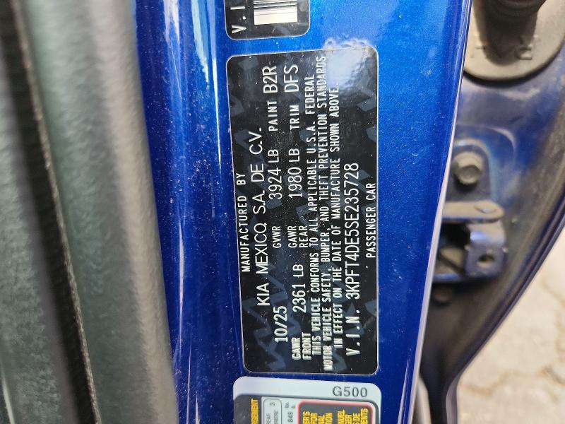 Продаж на аукціоні авто 2025 Kia K4, vin: 3KPFT4DE5SE235728, номер лоту: 53335406