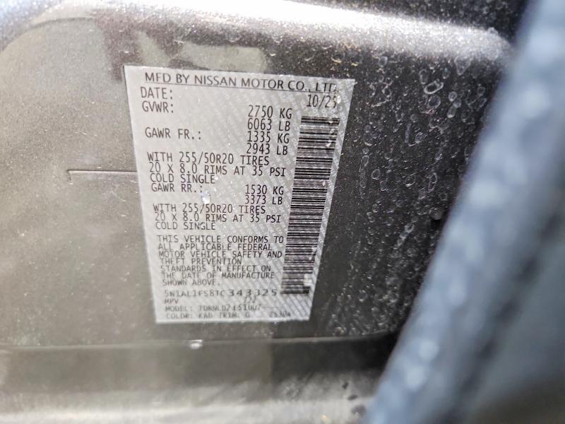 53447866 :رقم المزاد ، 5N1AL1FS8TC343325 vin ، 2026 Infiniti Qx60 مزاد بيع