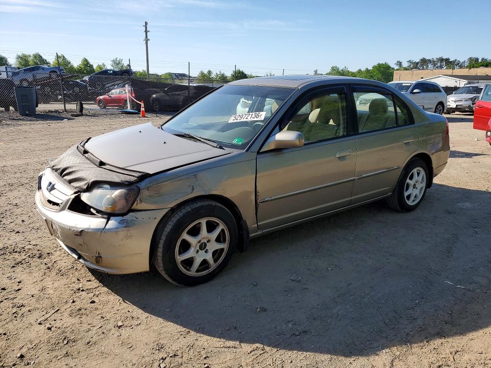 Продаж на аукціоні авто 2003 Honda Civic, vin: 2HGES26763H582722, номер лоту: 52972136
