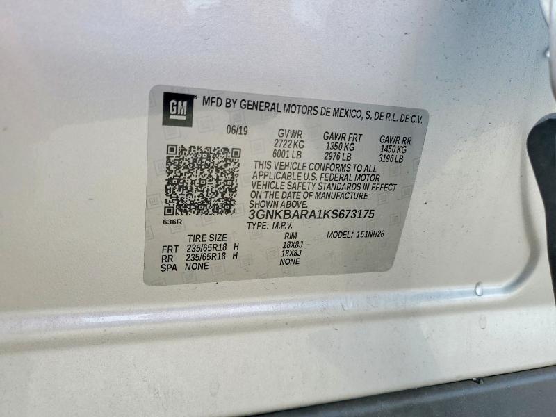 Продажа на аукционе авто 2019 Chevrolet Blazer, vin: 3GNKBARA1KS673175, номер лота: 54662376