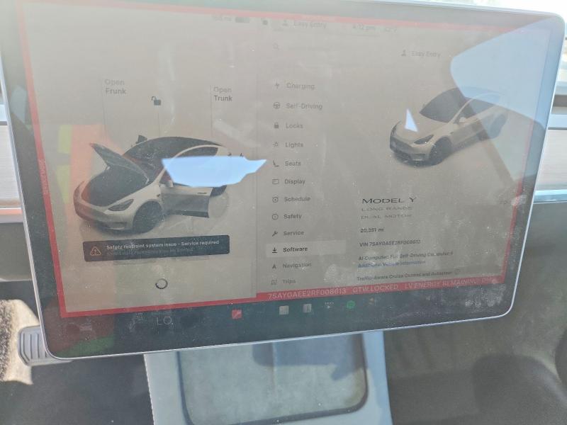 Продажа на аукционе авто 2024 Tesla Model Y, vin: 7SAYGAEE2RF008613, номер лота: 54869436