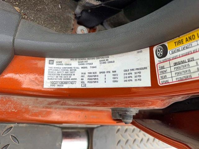 Продажа на аукционе авто 2006 Chevrolet Colorado, vin: 1GCDT136368174377, номер лота: 53226396