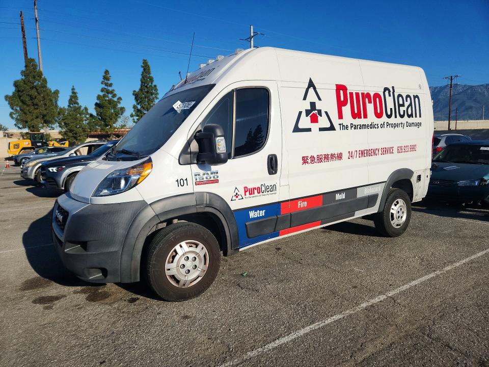 53208266 :رقم المزاد ، 3C6TRVBG9KE533217 vin ، 2019 Ram Promaster 1500 مزاد بيع