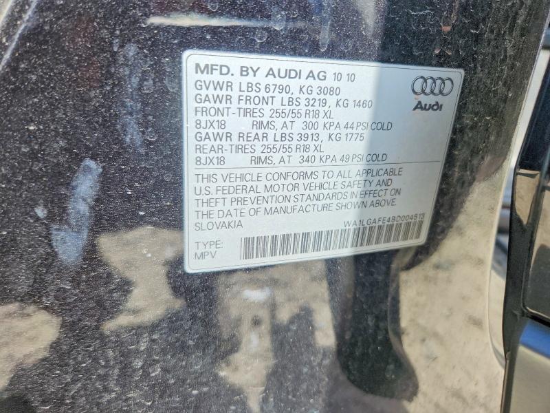 Aukcja sprzedaży 2011 Audi Q7, vin: WA1LGAFE4BD004513, numer aukcji: 53404196