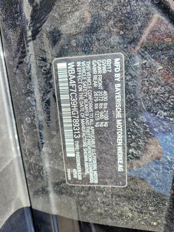 Продаж на аукціоні авто 2017 Bmw 430i, vin: WBA4F7C39HG789313, номер лоту: 54892366