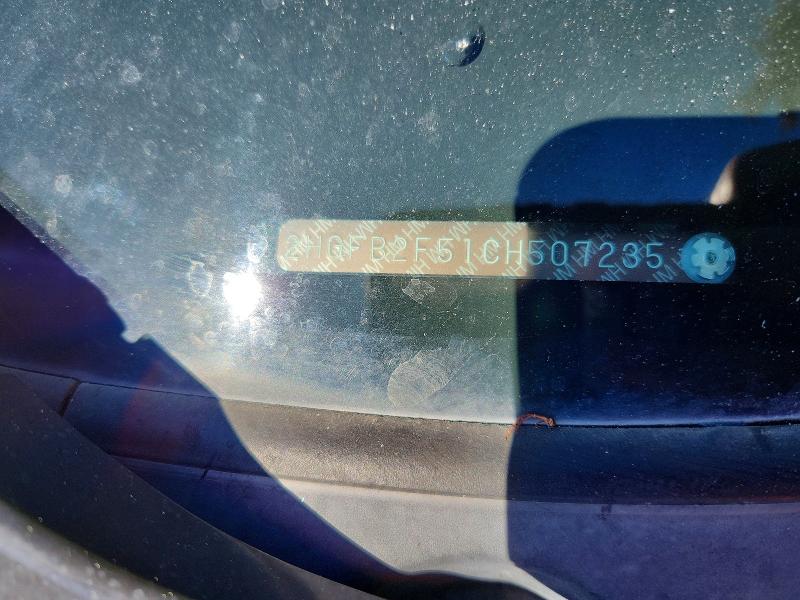 Aukcja sprzedaży 2012 Honda Civic, vin: 2HGFB2F51CH507235, numer aukcji: 52749936