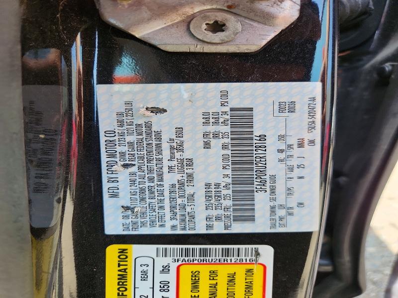 54615326 :رقم المزاد ، 3FA6P0RU2ER128166 vin ، 2014 Ford Fusion مزاد بيع