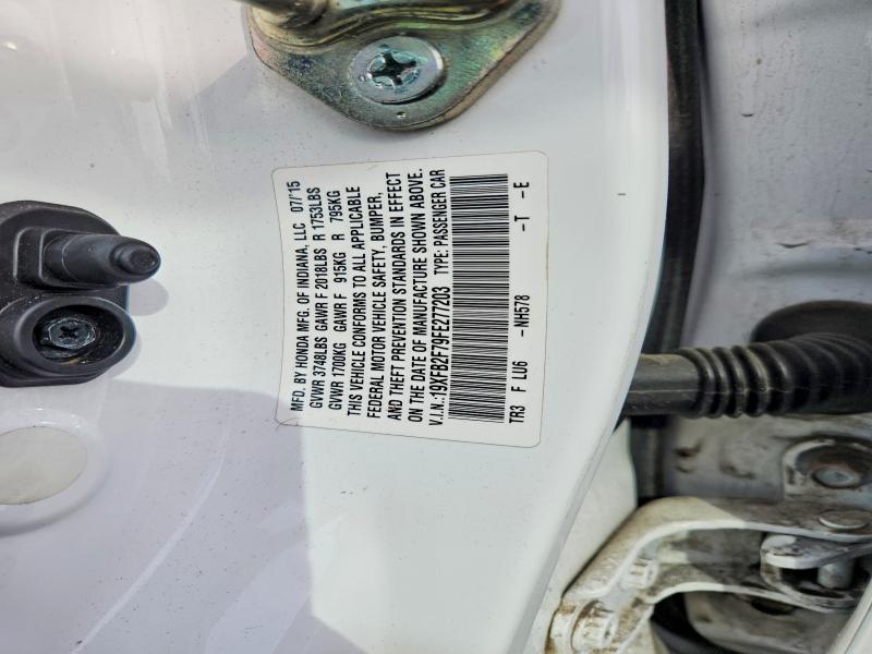 2015 Honda Civic მანქანა იყიდება აუქციონზე, vin: 19XFB2F79FE277203, აუქციონის ნომერი: 52879416