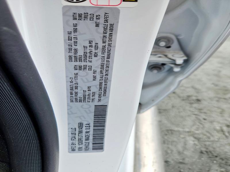 52922126 :رقم المزاد ، 1C6SRFJT7NN140669 vin ، 2022 Ram 1500 مزاد بيع