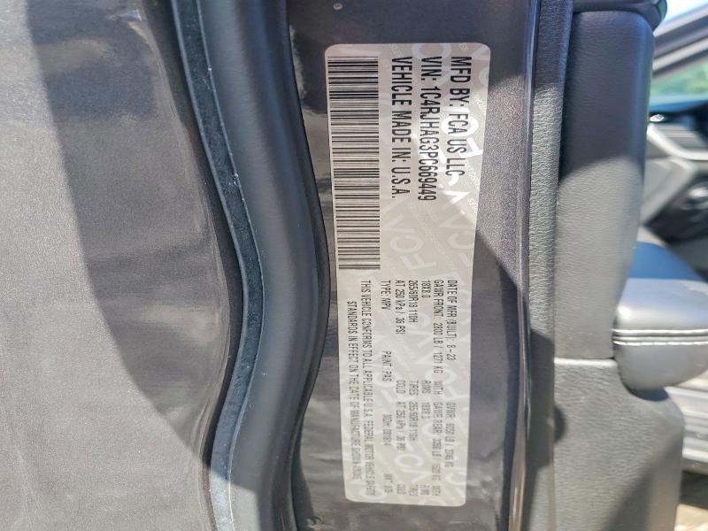 2023 Jeep Grand Cherokee მანქანა იყიდება აუქციონზე, vin: 1C4RJHAG3PC669449, აუქციონის ნომერი: 54926486
