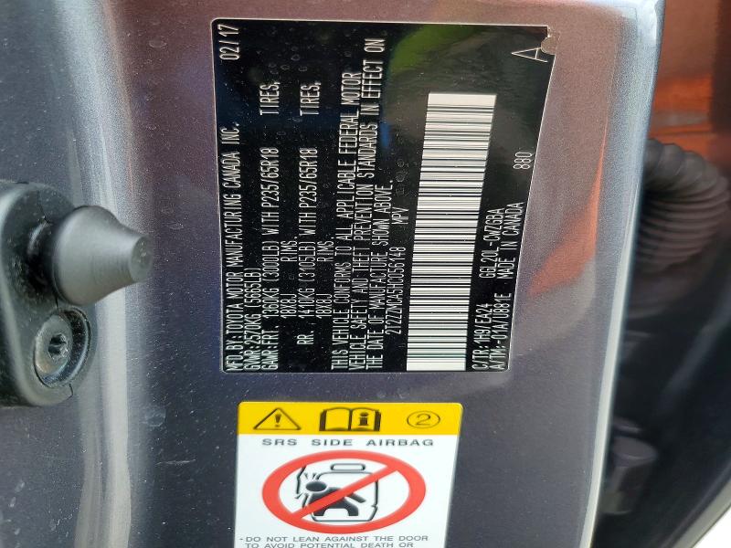53406336 :رقم المزاد ، 2T2ZZMCA5HC056148 vin ، 2017 Lexus Rx 350 مزاد بيع