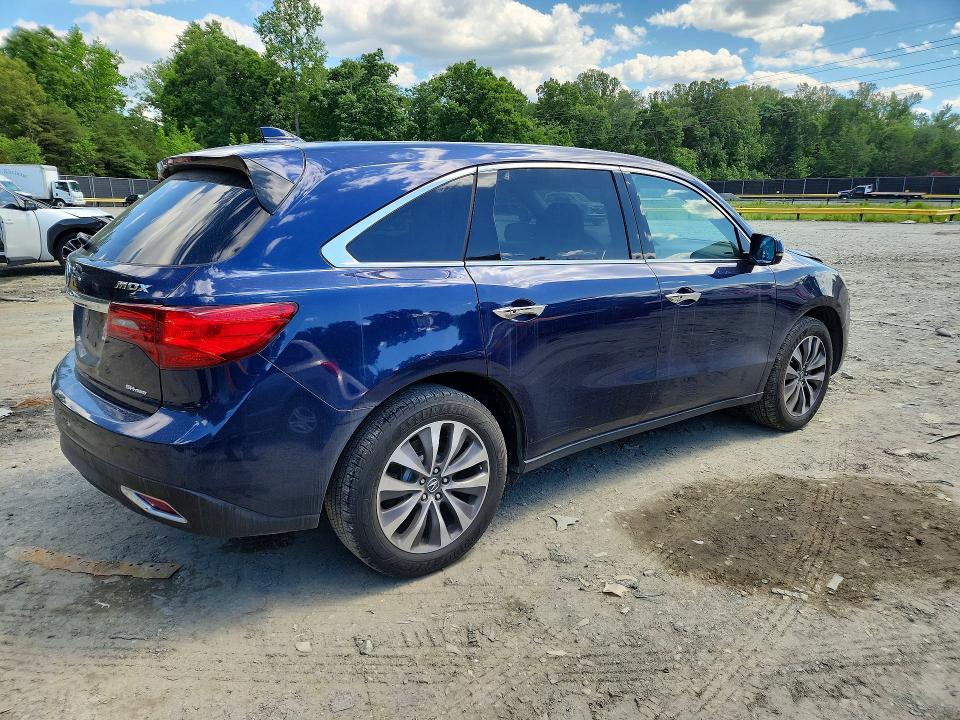 2016 Acura Mdx მანქანა იყიდება აუქციონზე, vin: 5FRYD4H45GB051395, აუქციონის ნომერი: 54647906