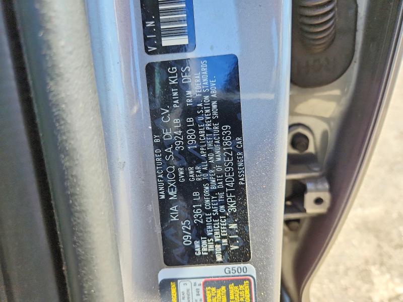 Продажа на аукционе авто 2025 Kia K4, vin: 3KPFT4DE9SE218639, номер лота: 52030816
