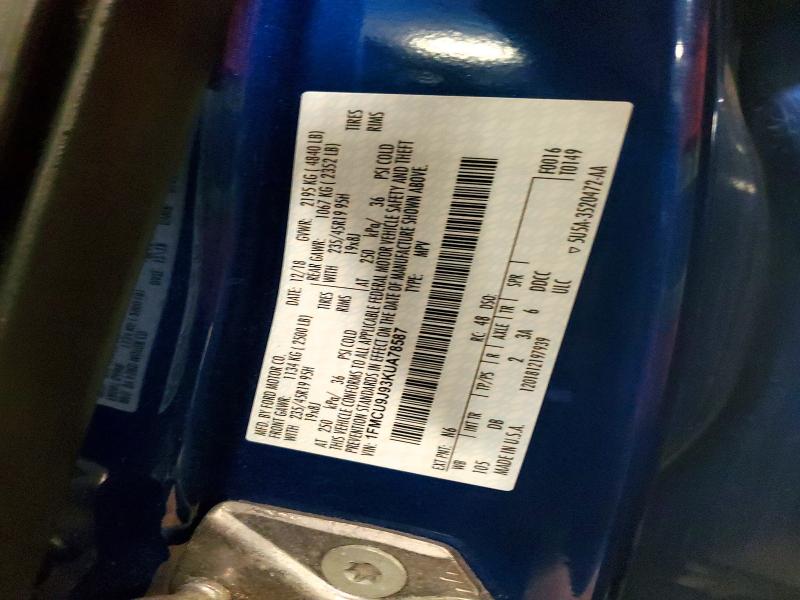 Aukcja sprzedaży 2019 Ford Escape, vin: 1FMCU9J93KUA78587, numer aukcji: 53163806