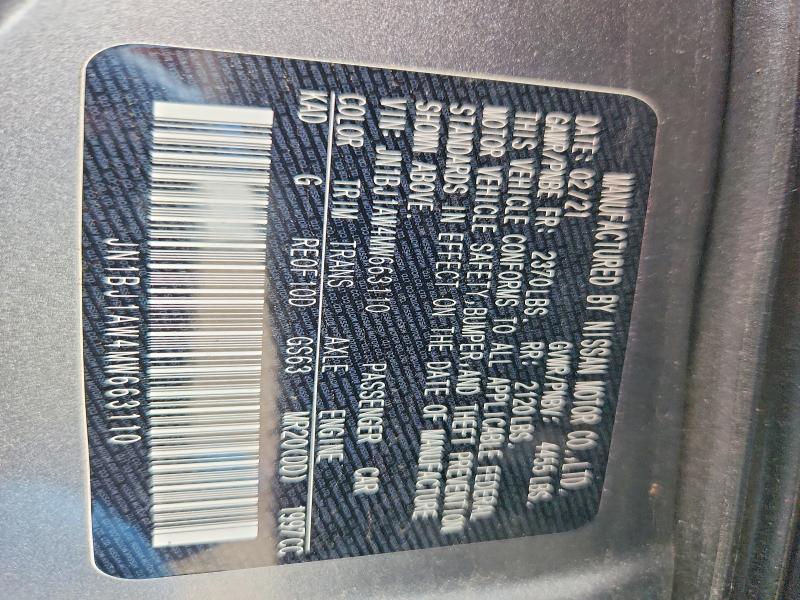 55113436 :رقم المزاد ، JN1BJ1AW4MW663110 vin ، 2021 Nissan Rogue Sport مزاد بيع