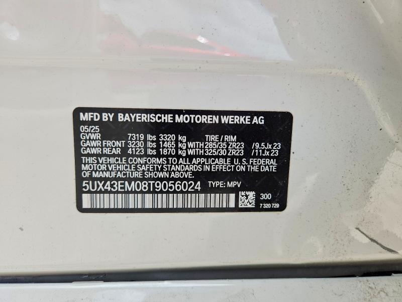 Продажа на аукционе авто 2026 Bmw X7, vin: 5UX43EM08T9056024, номер лота: 54265416