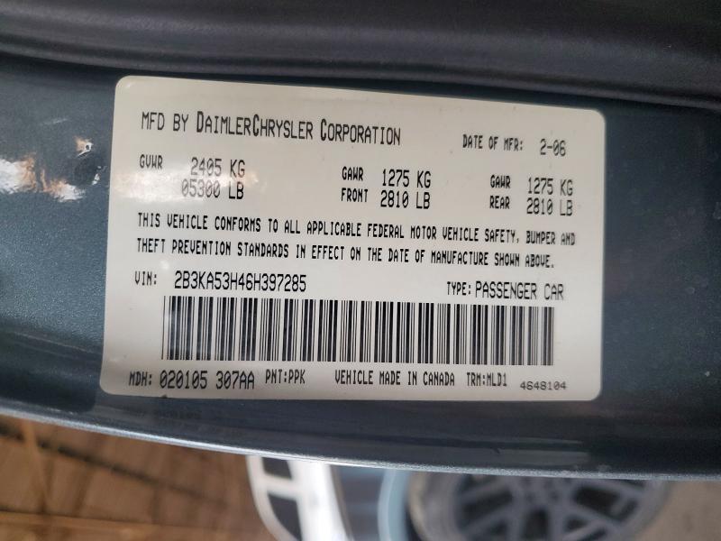 Aukcja sprzedaży 2006 Dodge Charger, vin: 2B3KA53H46H397285, numer aukcji: 53282396