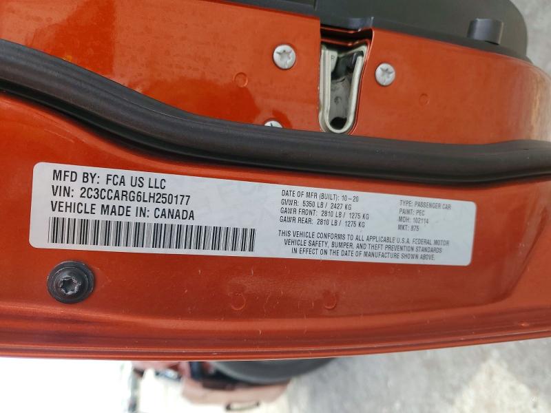 Aukcja sprzedaży 2020 Chrysler 300, vin: 2C3CCARG6LH250177, numer aukcji: 52367136