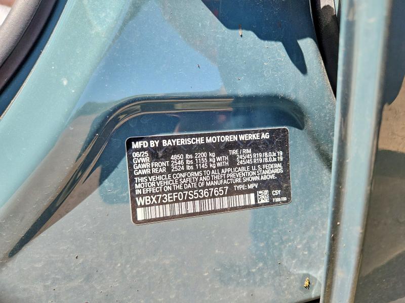 Продаж на аукціоні авто 2025 Bmw X1, vin: WBX73EF07S5367657, номер лоту: 51646906